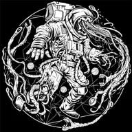 Infected Astronaut 1 of 6 - BW