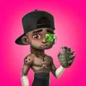 Hour Glass Black Pants Pink Clan